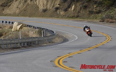 2009 bmw k1300s review motorcycle com, The K bike s forte is excelling in landscape like this