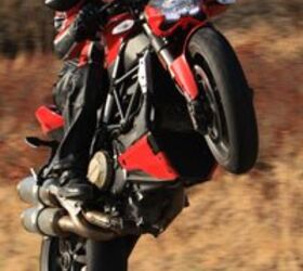 2010 ducati streetfighter review motorcycle com, With 1099cc of V Twin power on tap you probably could ve predicted a photo like this