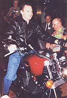 1998 polaris victory v92c motorcycle com, Al Unser Jr was on hand for Victory launch