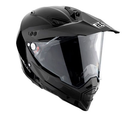 agv ax 8 and ax 8 dual off road helmets, The AX 8 Dual can be configured for supermotard adventure touring with shield and visor off road with visor and no shield or street riding with shield and no visor