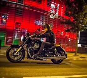 2013 moto guzzi california 1400 custom review motorcycle com, With near perfect balance the California Custom is at home in city traffic