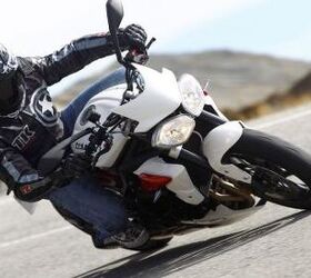 2013 triumph street triple r review motorcycle com, The removal of weight high up and rearward equates to a better more flickable Street Triple