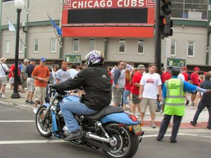 motorcycle com, Longride catches a Cubs game