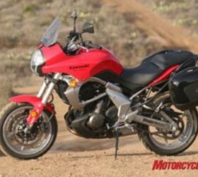 2008 kawasaki versys road test motorcycle com, The frame is all but a carbon copy of what the 650R uses The difference on the Versys frame is the subframe passenger peg mounting portion and aluminum swingarm