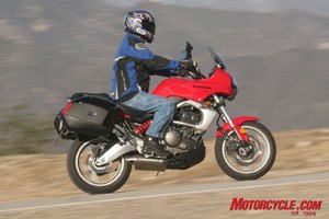 2008 kawasaki versys road test motorcycle com, The rider triangle is not only comfortable it s downright practical