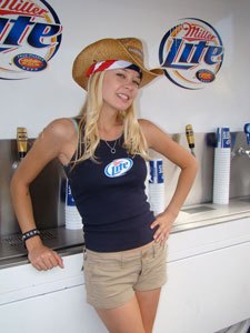 2009 las vegas bikefest report, Feeling Thirsty After a long day s dusty ride nothing refreshes like a cool cowgirl pouring cold beverages