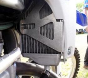 2012 yamaha wr450f review motorcycle com, Another smart add on is radiator braces Unless you never crash