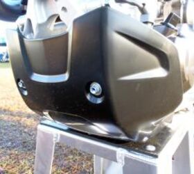 2012 yamaha wr450f review motorcycle com, The WR s skid plate is one of the nicest stock plates around
