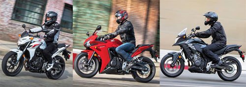 the 10 hottest bikes of 2013 motorcycle com, Packing a ton of fun into an affordable package we look forward to riding the Honda CB500F left CB500R middle and CB500X because of their potential to appeal to a wide variety of riders