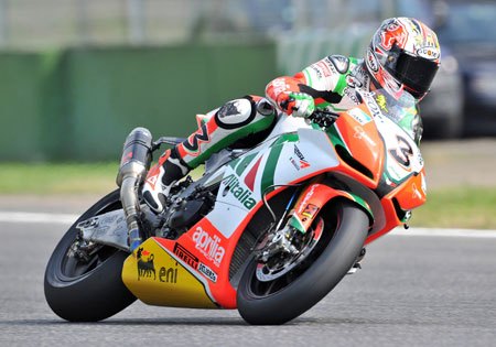 biaggi re signs with aprilia, Max Biaggi has signed on to race two more years for Aprilia