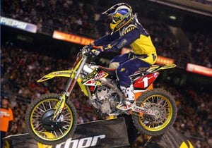 ama sx stewart wins 7th in atlanta, Poor starts have forced Reed into playing catch up in almost every race this season