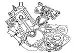 honda exp 2 motorcycle com, Cut away diagram of the EXP 2 motor