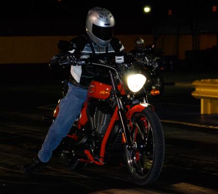 2010 victory vegas le review motorcycle com, Hey at least we looked like we were trying to go fast