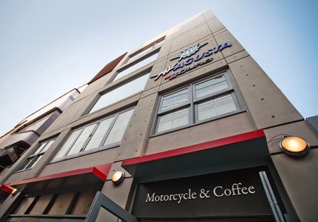 mv agusta opens south korean dealership, MV Agusta s new five story dealership is located in Seoul s upscale shopping district