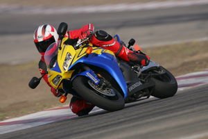 2006 honda cbr 1000rr motorcycle com, On the sticky race tires the chassis seems a bit more stable and forgiving and the added grip makes it easier to exploit the sharper handling and harder acceleration