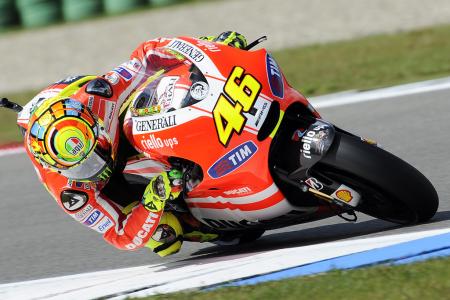 motogp 2011 assen results, Valentino Rossi races the Ducati Desmosedici GP11 1 for the first time