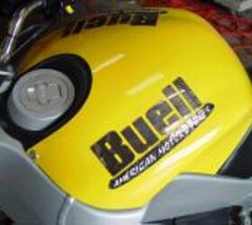 2003 buell xb9s lightning motorcycle com, Glitzy raised chrome on yellow plastic Reminds me of the time I went to Vegas and woke up on top of a cab with a hoo nevermind