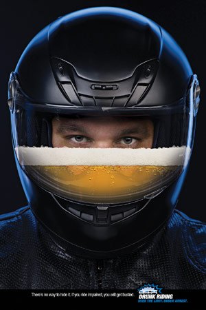 motorcycle fatalities rise, A new advertising campaign by the NHTSA warns about the dangers of riding drunk
