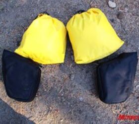 kawasaki klr650 project bike part 6, Specially contoured stuff sacks are included with the Great Basin Saddlebag balance is key to a properly loaded motorcycle