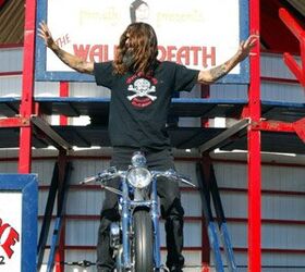 love ride 25 and california bike week, Wall of Death rider at California Bike Week Charlie that you