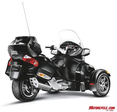 2010 can am spyder rt preview motorcycle com, Can Am s Spyder RT S in Timeless Black