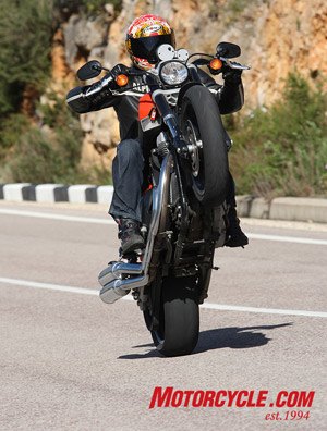 motorcycle com, How often do you get a chance to lift the front wheel off the ground on Harley