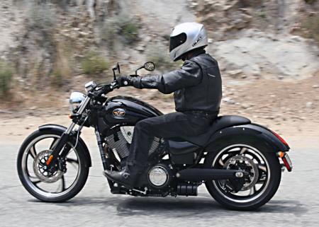 2010 victory vegas 8 ball review motorcycle com, The 8 Ball is for the lone wolf rider there are no passenger foot pegs and it has a solo saddle