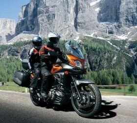 suzuki v strom 2011 review 2012 preview, A recognizable profile but new styling brings a fresh face to the 2012 V Strom