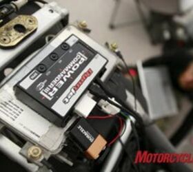 road racing series part 7, Dynojet s Power Commander III installs into the stock wiring harness in minutes and gives a full range of adjustability for fuel injected motorcycles Photo by Holly Marcus