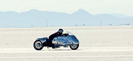 biodiesel powered bmw bike breaks land speed record