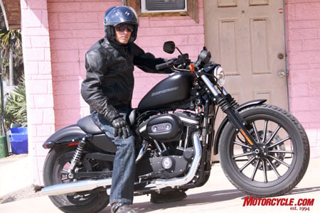 2009 harley davidson iron 883 review motorcycle com, Yeah so what if I live in a pink house I gots a Harley now Yah