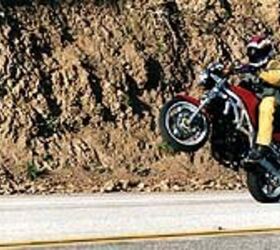 1999 suzuki sv650 motorcycle com, With generous torque wheelies are too tempting