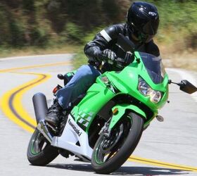 2010 kawasaki ninja 250r review motorcycle com, Light and able to cut lines like a Tanto knife the Ninja 250R especially excels on tighter roads
