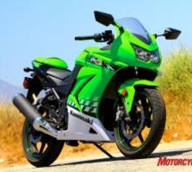 2010 kawasaki ninja 250r review motorcycle com, It s a full size sportbike with a quarter liter engine Its looks leave little doubt about its family line