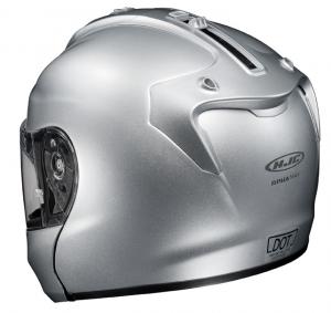 hjc rpha max helmet review, The location of the sun shield lever at the rear of the helmet isn t nearly as convenient as Shoei s Neotec or Schuberth s C3 but those high end helmets are substantially more expensive