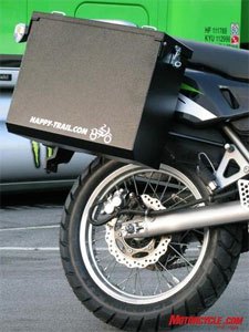 how to load your motorcycle, Hard bags can be a little pricier but your goods will be safer and better protected from the elements