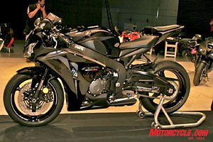 first look 2008 honda cbr1000rr motorcycle com, This is the limited edition Black Metallic Grey for 2008 that will see a run of less than 500 units Cost for the scheme is only 200 more than the 11 599 standard colors