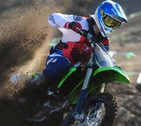 2010 kawasaki kx250f review motorcycle com, Rail the outside or point and shoot the KX250F is equally adept