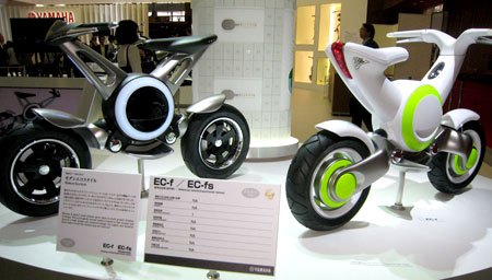 2009 tokyo motor show report, Yamaha EC f and EC f electric scooter prototypes
