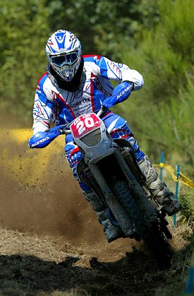 bmw brings first enduro world championship season to a close, Joel Smets in action at the eighth and final round of the 2007 World Enduro Championship in Noir table France Joel and the 450cc sports enduro