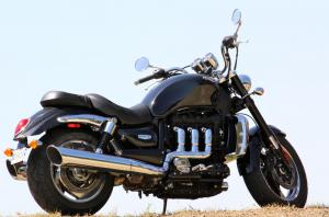 2010 triumph rocket iii roadster review motorcycle com, New freer flowing dual exhausts and a remapped ECU are largely responsible for the Roadster s increased engine performance