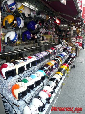 motorcycling in tokyo, One free Arai with every order of sushi over one billion yen