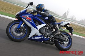 2008 suzuki gsx r600 review motorcycle com, What this photo doesn t show is BJN hanging out the back of a hatchback a foot off the ground and inhaling plumes of sooty diesel exhaust