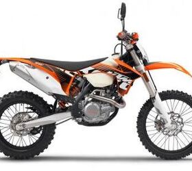 2012 ktm street model lineup preview motorcycle com, Trail riders out there will enjoy the 350 EXC F though some might opt for the more powerful 500EXC not pictured