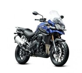 triumph unveils three new models for 2012 motorcycle com, Triumph s new flagship adventure bike the Tiger Explorer has BMW s R1200GS firmly in its sights
