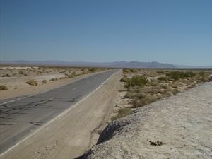 death becomes him, Rte 178 into Death Valley is long straight flat and deserted