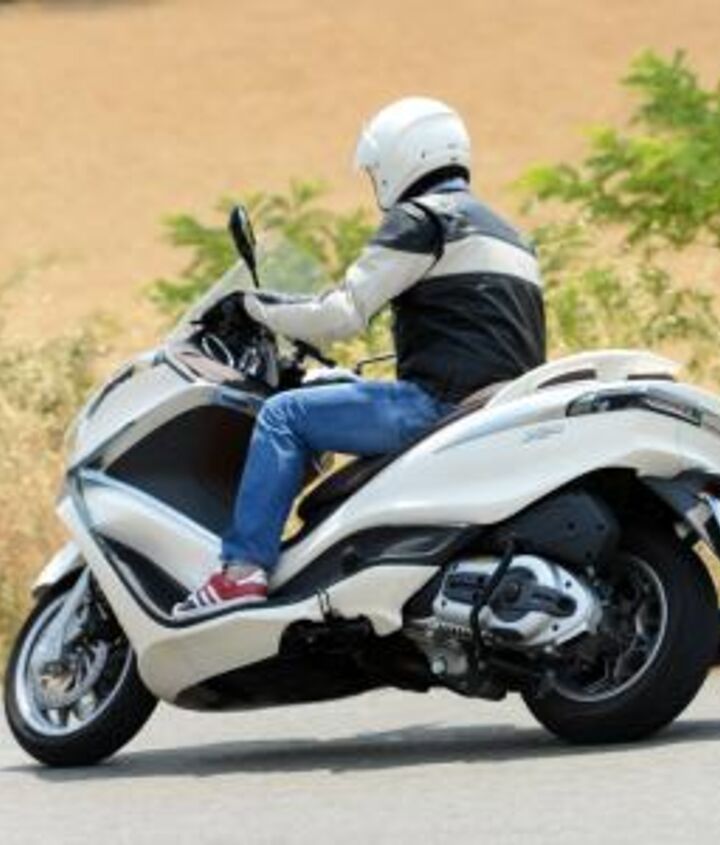 2012 piaggio x10 500 executive review motorcycle com, We came away impressed with the overall package of Piaggio s premiere touring scooter