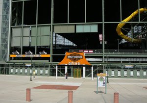h d teams up with the brew crew, The Harley Davidson Deck will have its own entranceway Gate H D