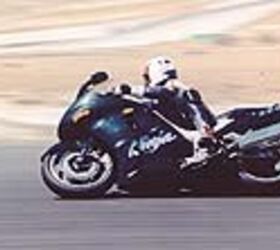 open superbikes 1997 motorcycle com, The ZX is much happier sport touring than it is racing