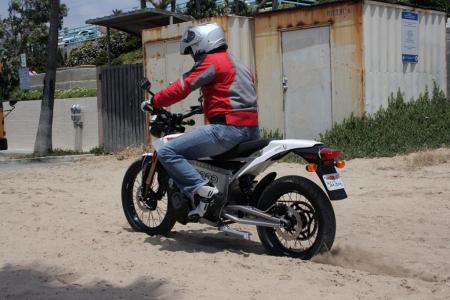 2011 zero xu review video motorcycle com, Is the XU meant for flogging through sand Of course not but its toy like nature makes it hard to resist